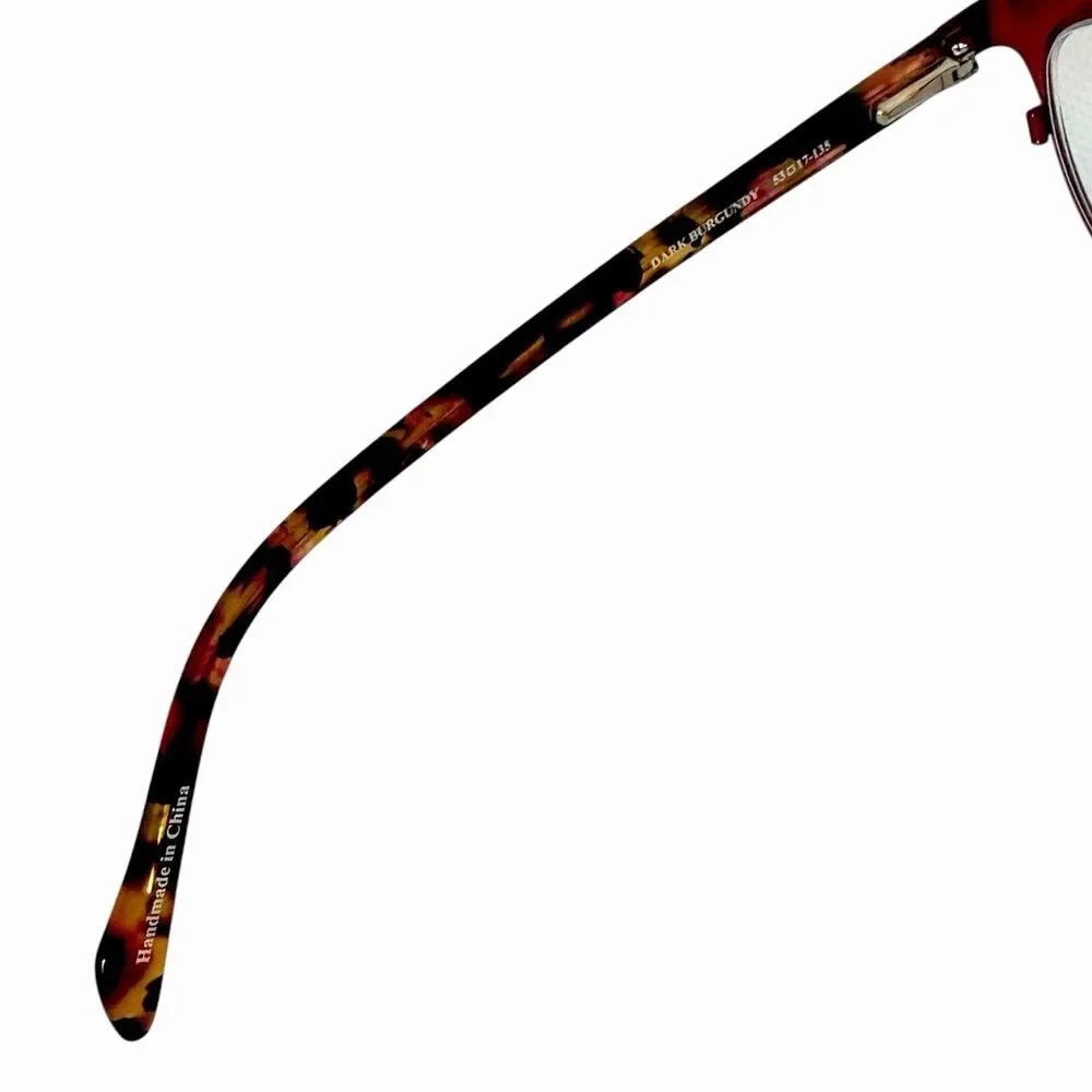 MSRP $202 Laura Ashley Caroline Dark Burgundy Eyeglasses Frames 53-17-135mm
